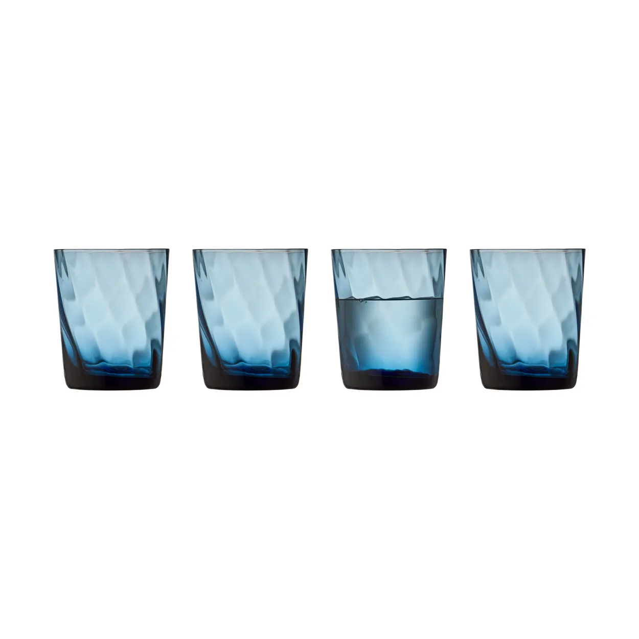 Lyngby Glas Vienna water glass 30 cl 4-pack Blue | Scandinavian Design | Drinking glasses & tumblers | Blue