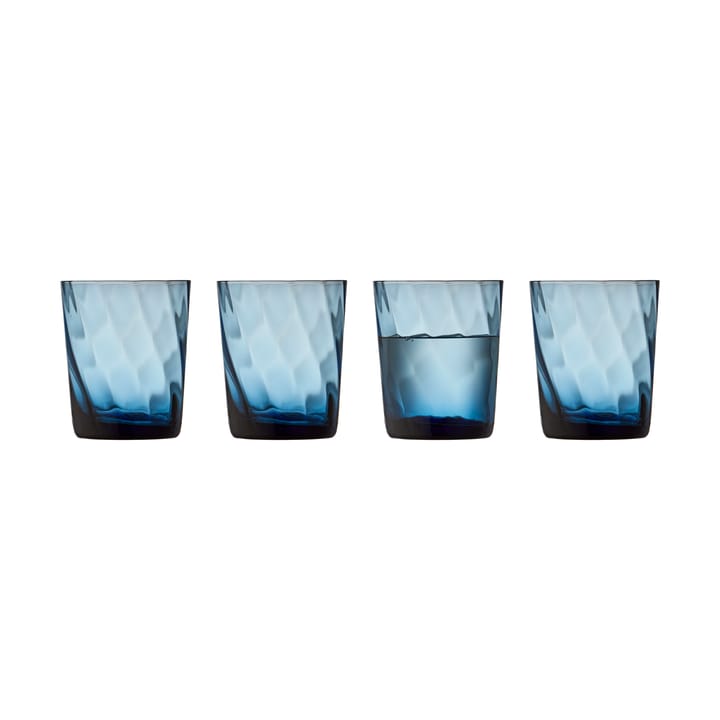 Vienna water glass 30 cl 4-pack - Blue - Lyngby Glas