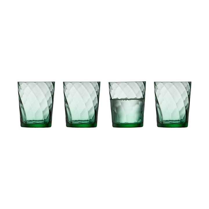 Vienna water glass 30 cl 4-pack - Green - Lyngby Glas