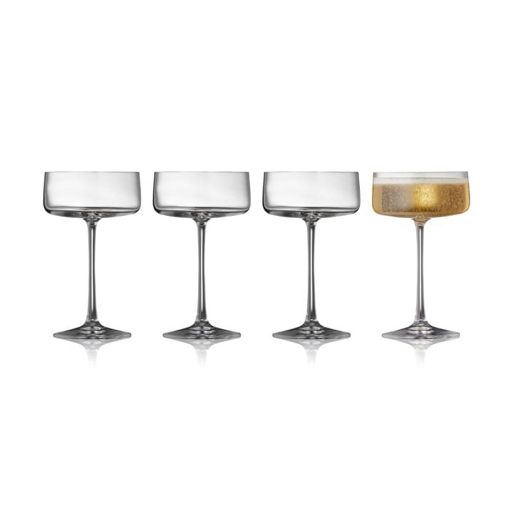 Zero champagne glass coupe 26 cl 4-pack - Crystal - Lyngby Glas