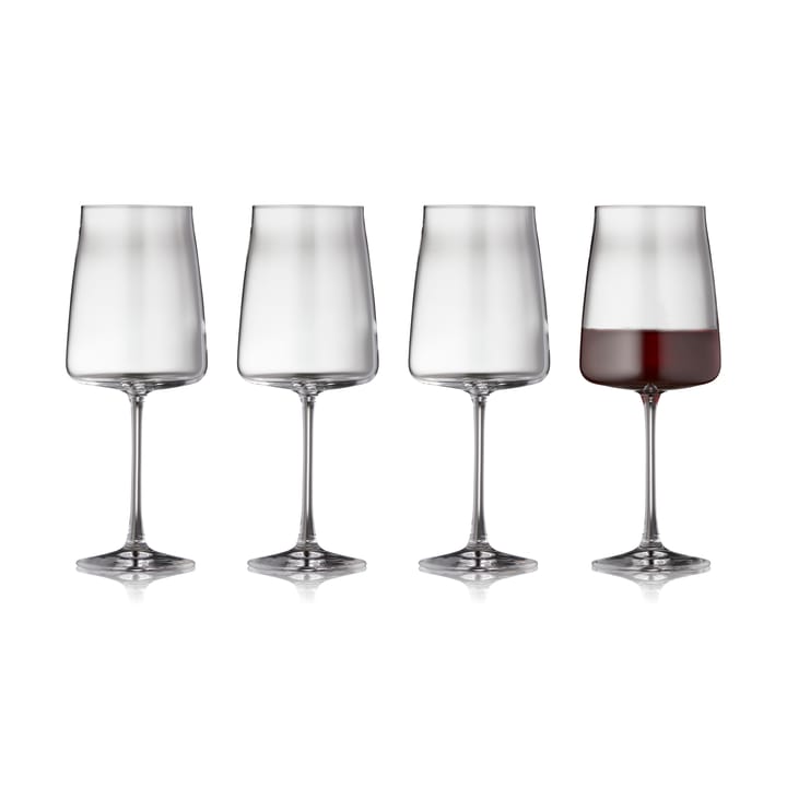 Zero red wine glass 54 cl 4-pack - Crystal - Lyngby Glas