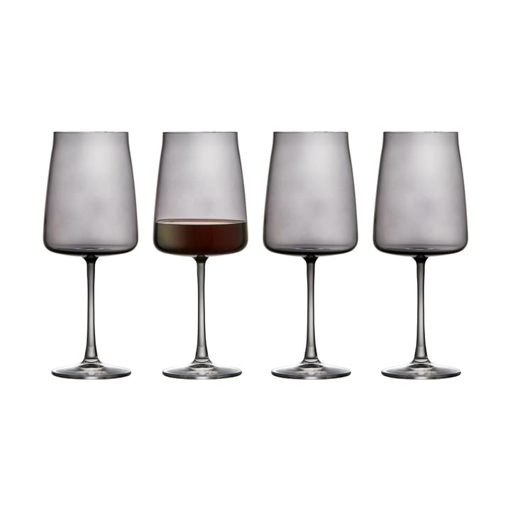 Zero red wine glass 54 cl 4-pack - Smoke - Lyngby Glas