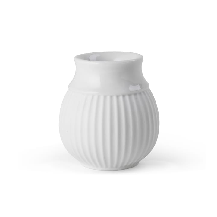 Curve candle sticks 7 cm - White - Lyngby Porcelæn