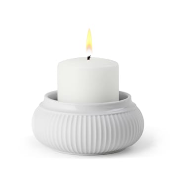 Curve lantern Ø6.5 cm - White - Lyngby Porcelæn