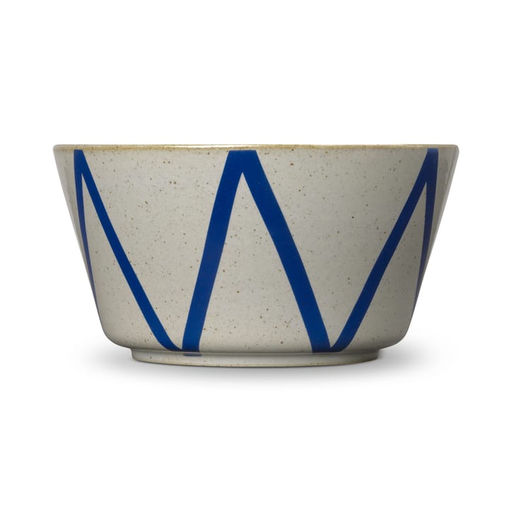 DAN-ILD zigzag bowl Ø21 cm - blue - Lyngby Porcelæn