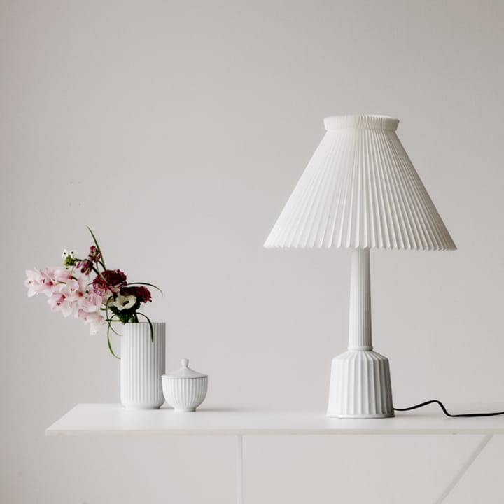 Esben klint table lamp - White, h.44 cm - Lyngby Porcelæn