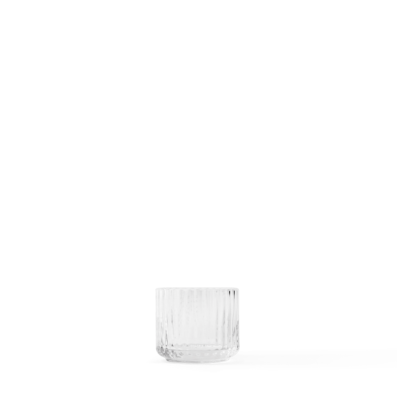 Lyngby Porcelæn Glass tealight holder Ø6.7 cm Clear