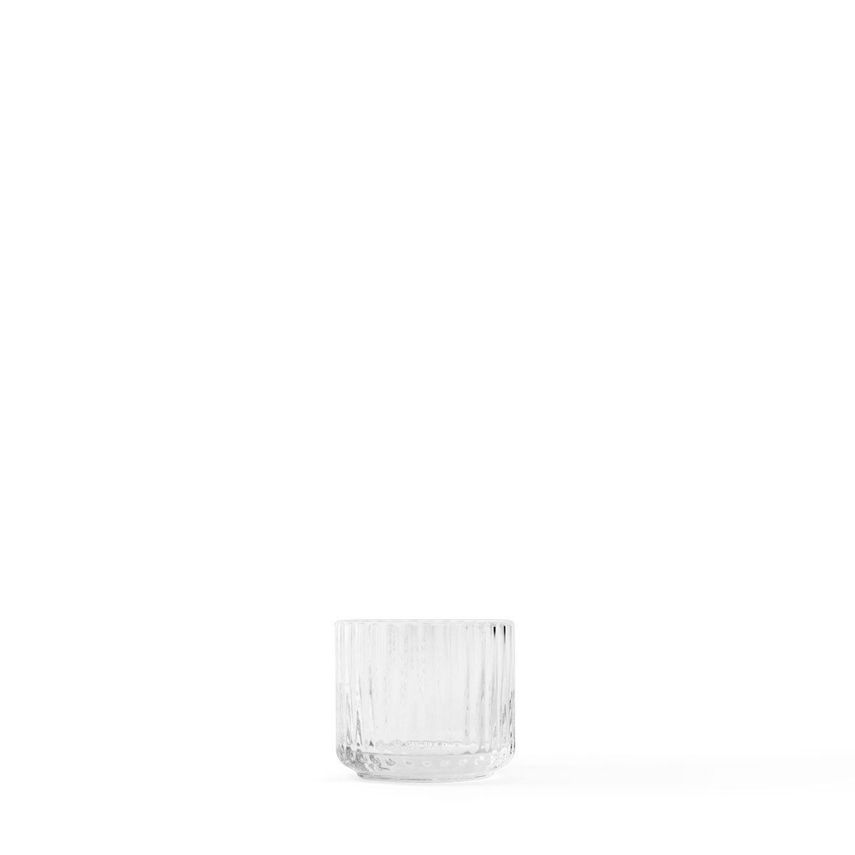 Lyngby Porcelæn Glass tealight holder Ø6.7 cm Clear
