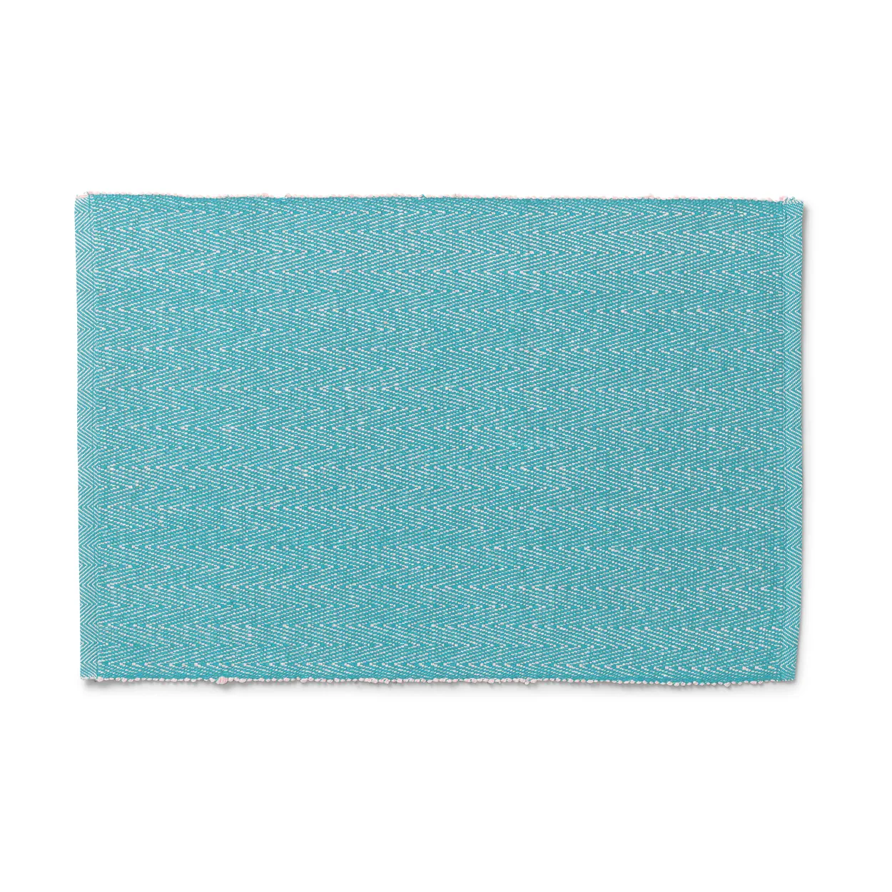 Lyngby Porcelæn Herringbone placemat 30x43 cm Turquoise