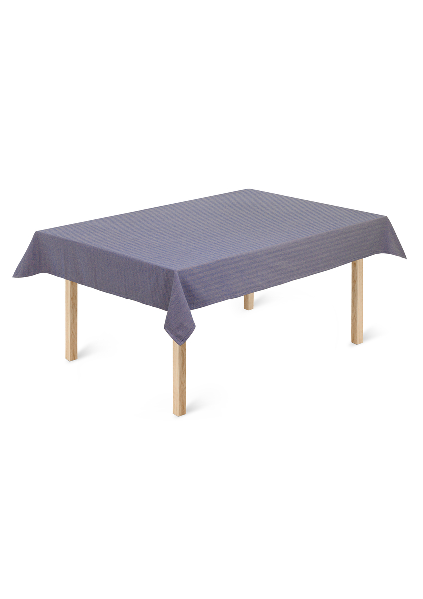 Lyngby Porcelæn Herringbone tablecloth 150x320 cm Blue