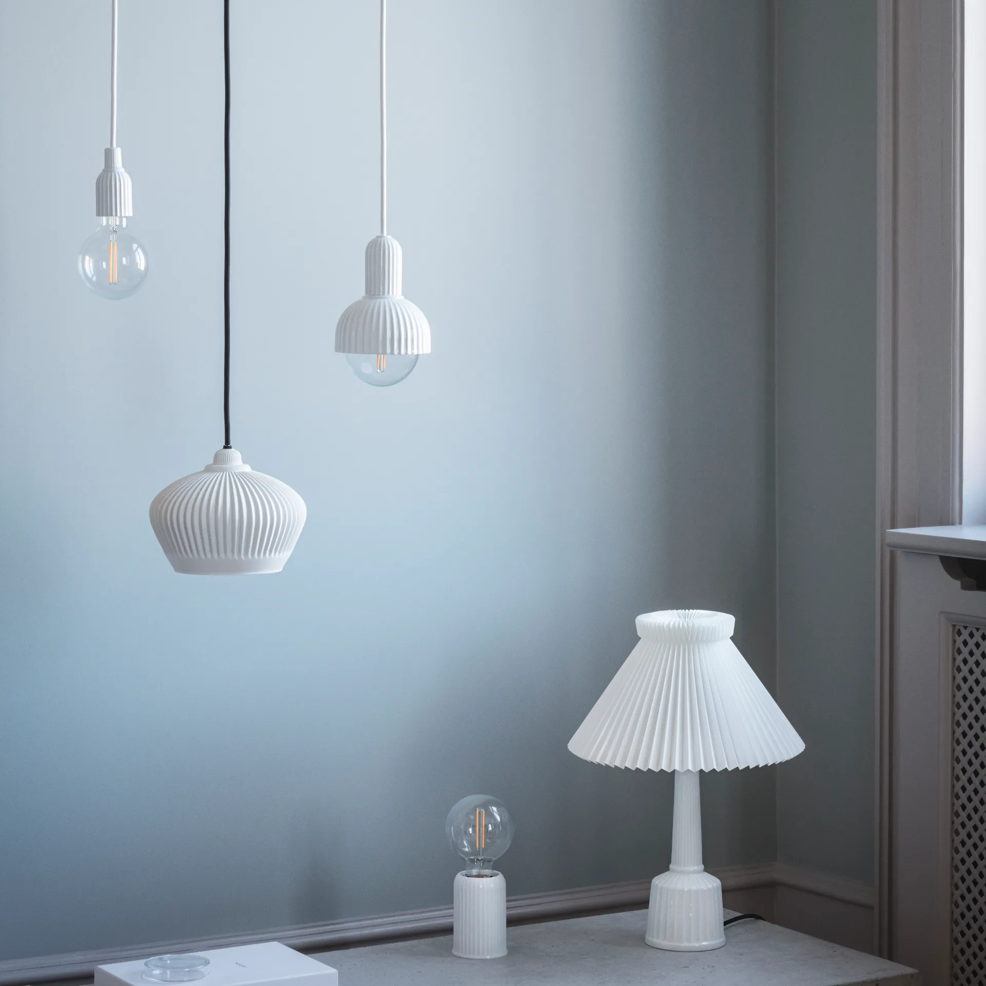 Lyngby ceiling lamp, white Lyngby Porcelæn
