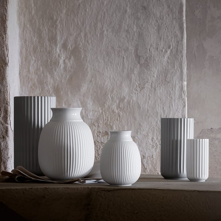 Lyngby Curve vase 12 cm - White - Lyngby Porcelæn