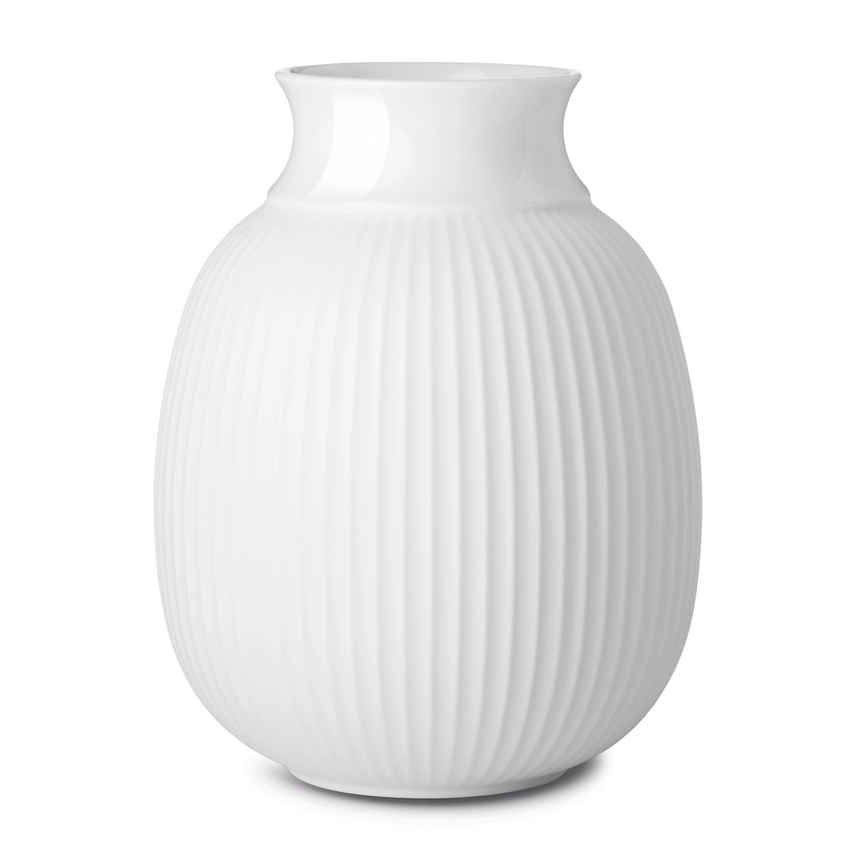 Lyngby Porcelæn Lyngby Curve vase 12 cm White | Scandinavian Design | Vases | White