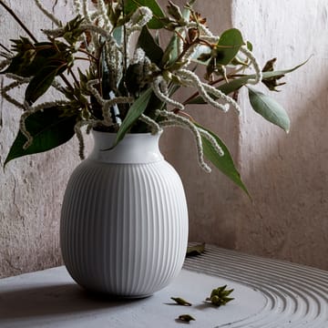 Lyngby Curve vase 17.5 cm - White - Lyngby Porcelæn