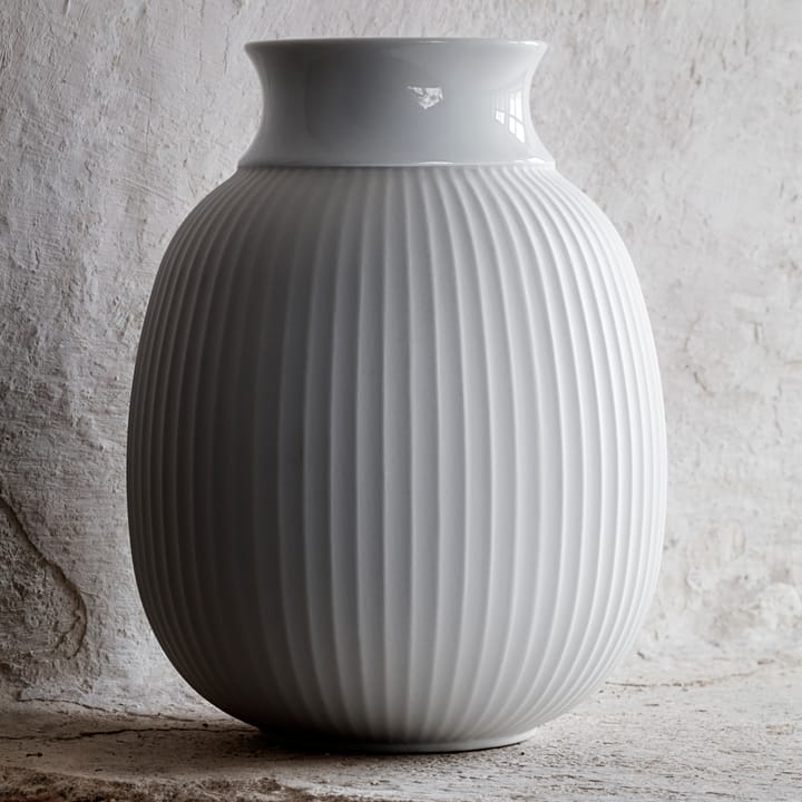 Lyngby Curve vase 17.5 cm - White - Lyngby Porcelæn