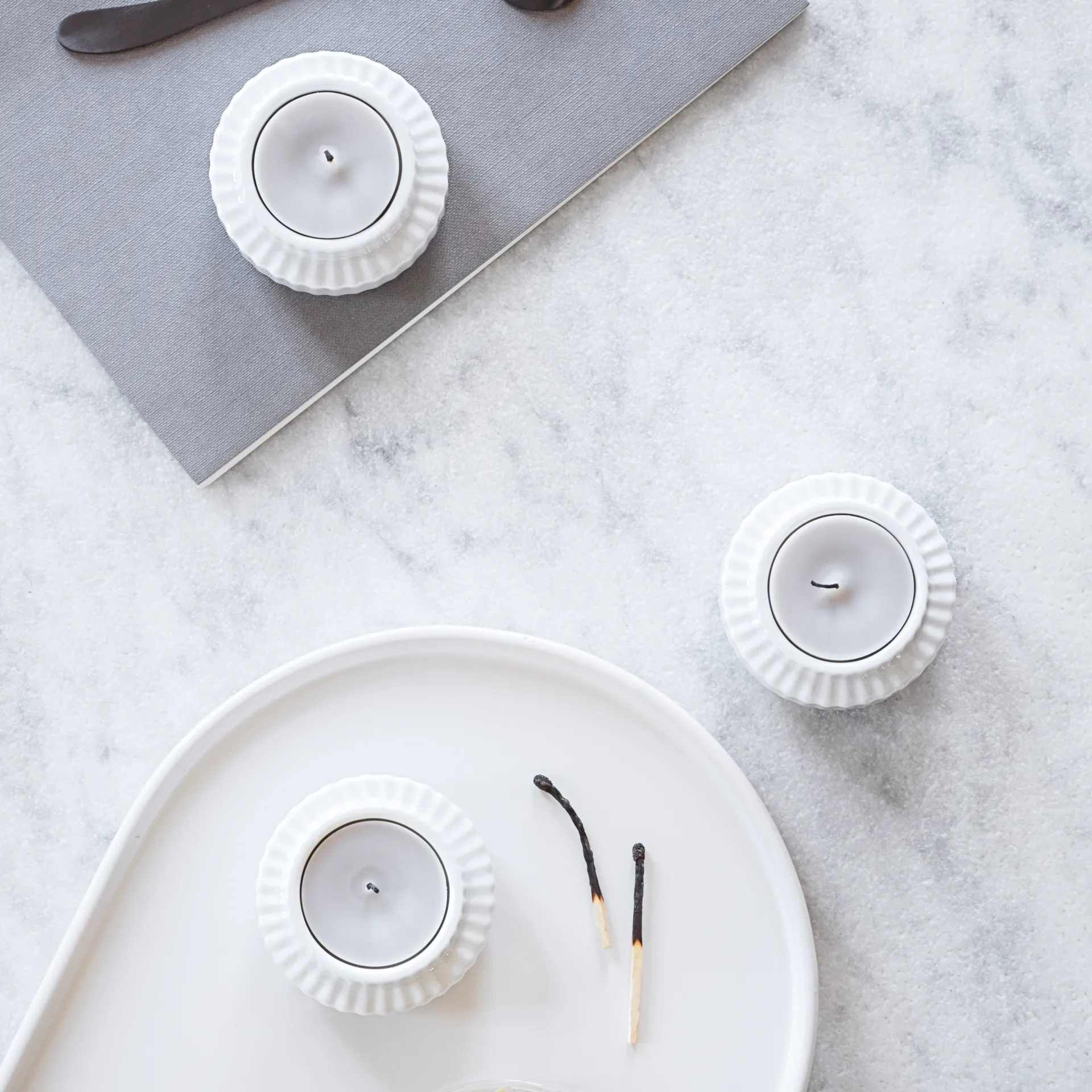 Lyngby lantern Ø 6.5 cm 2-pack, white Lyngby Porcelæn