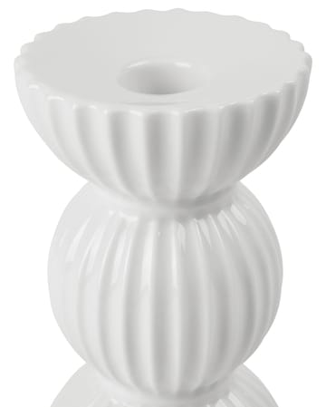 Lyngby Tura candle holder 14 cm - White - Lyngby Porcelæn