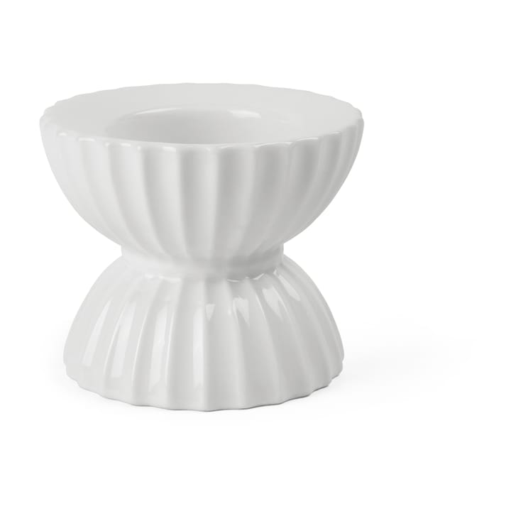 Lyngby Tura tealight holder Ø8 cm - White - Lyngby Porcelæn