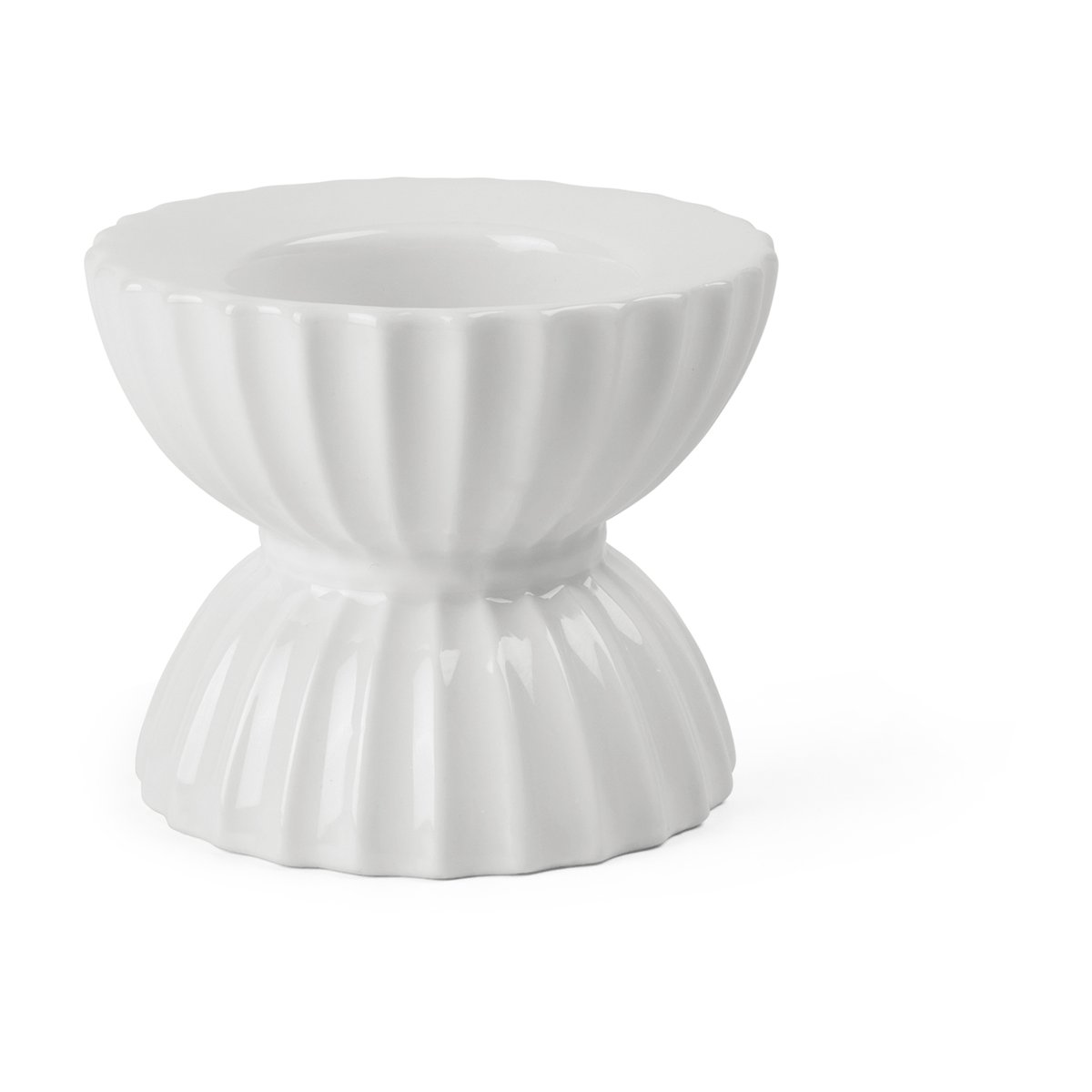 Lyngby Porcelæn Lyngby Tura tealight holder o8 cm White