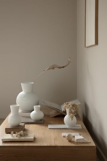 Lyngby Tura vase white - 18 cm - Lyngby Porcelæn
