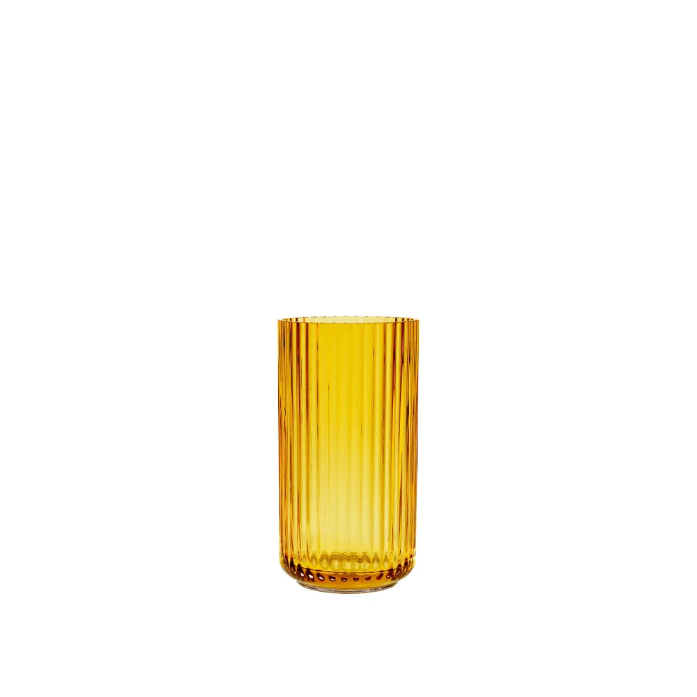 Lyngby Porcelæn Lyngby vase Amber, 15,5 cm | Scandinavian Design | Vases | Yellow