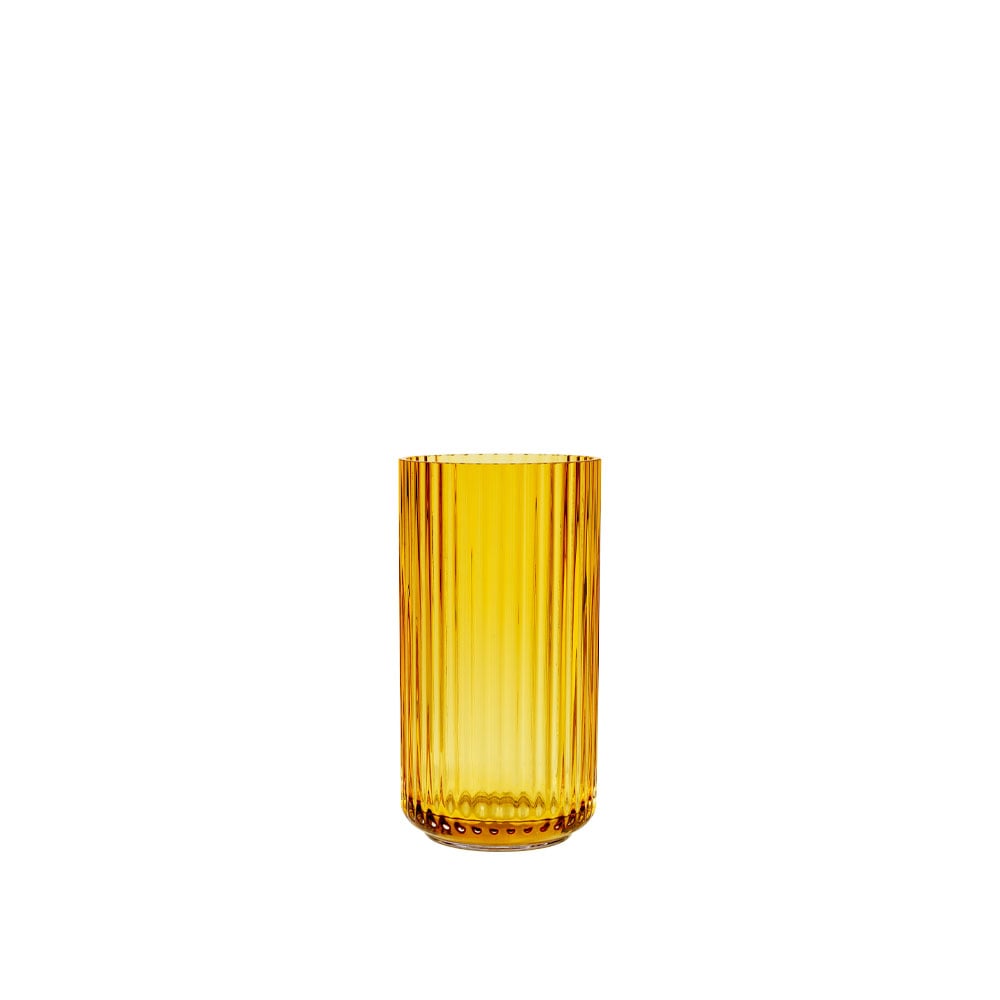Lyngby Porcelæn Lyngby vase Amber, 15,5 cm | Scandinavian Design | Vases | Yellow