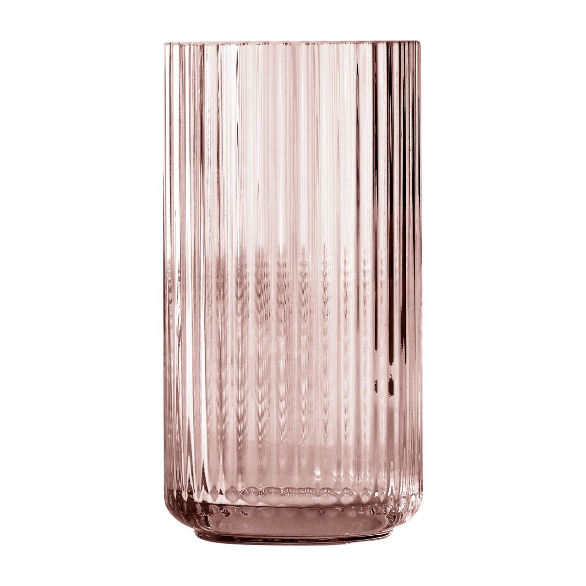 Lyngby Porcelæn Lyngby vase glass burgundy 20 cm | Scandinavian Design | Vases | Red