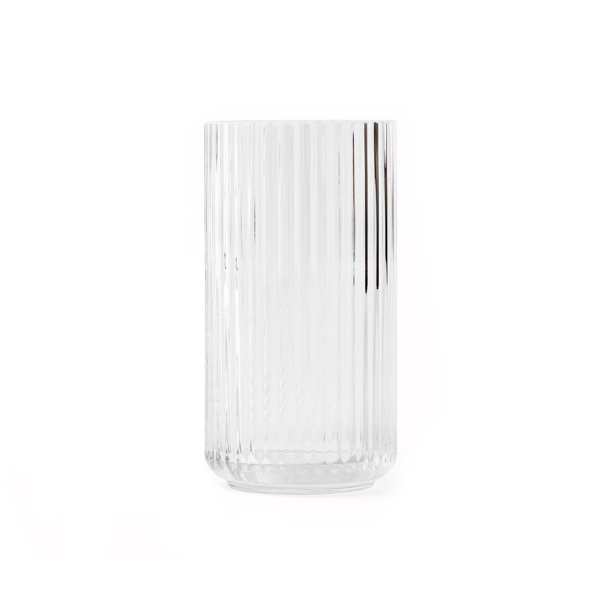 Lyngby Porcelæn Lyngby vase glass clear 20 cm | Scandinavian Design | Vases | Transparent