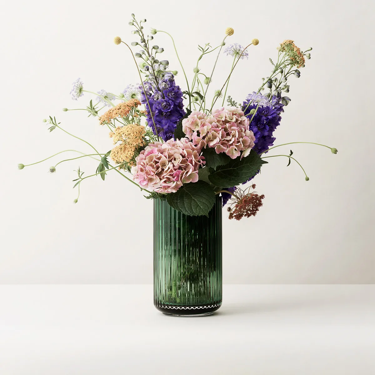 Lyngby vase glass Copenhagen green, 38 cm Lyngby Porcelæn