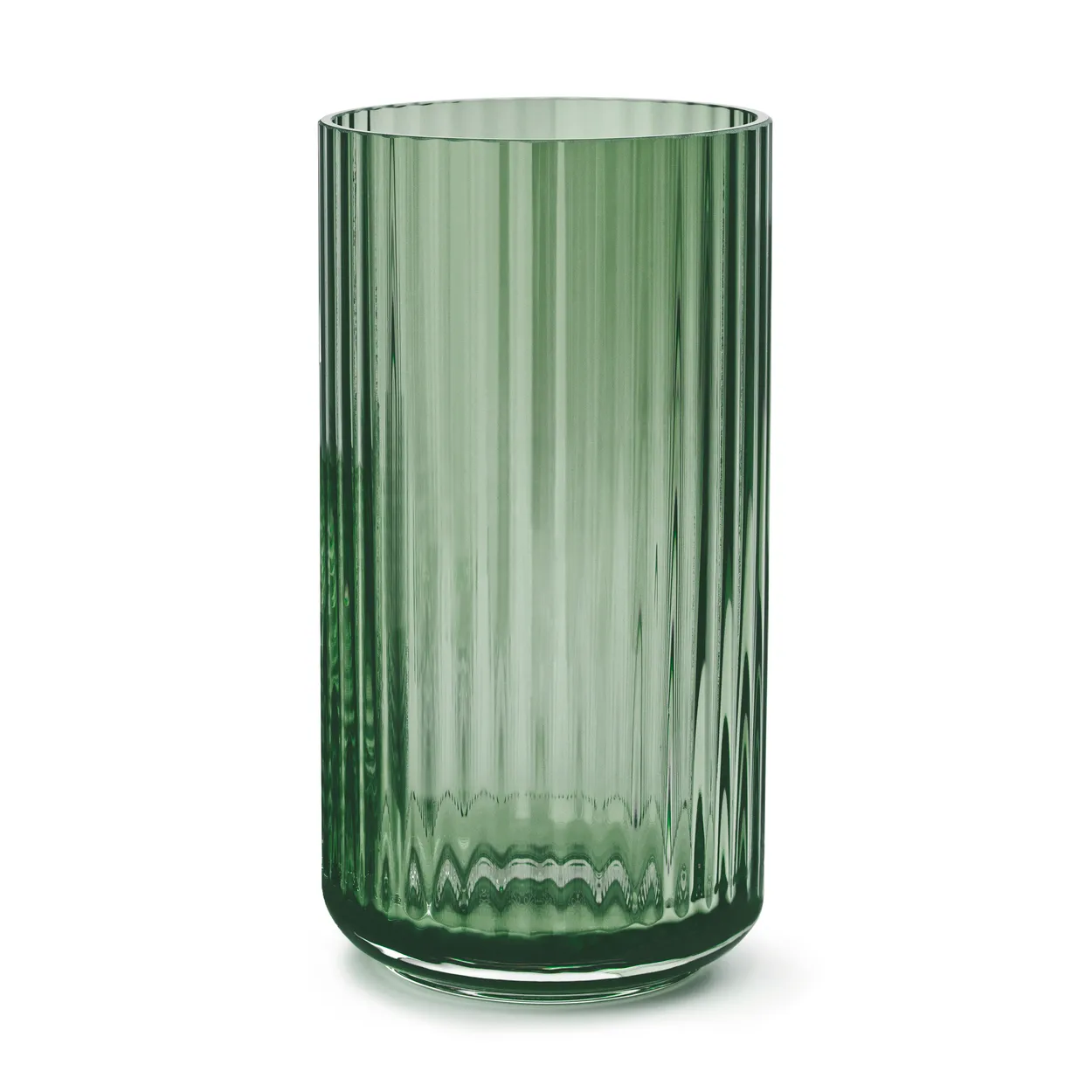Lyngby Porcelæn Lyngby vase glass green 20 cm | Scandinavian Design | Vases | Green