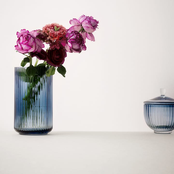 Lyngby vase glass midngiht blue - 31 cm - Lyngby Porcelæn