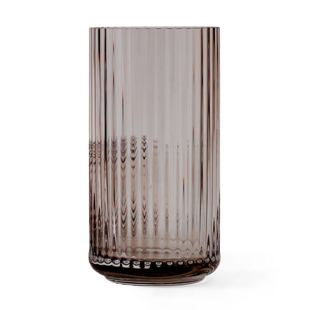 Lyngby vase glass smoke brown - 20 cm - Lyngby Porcelæn