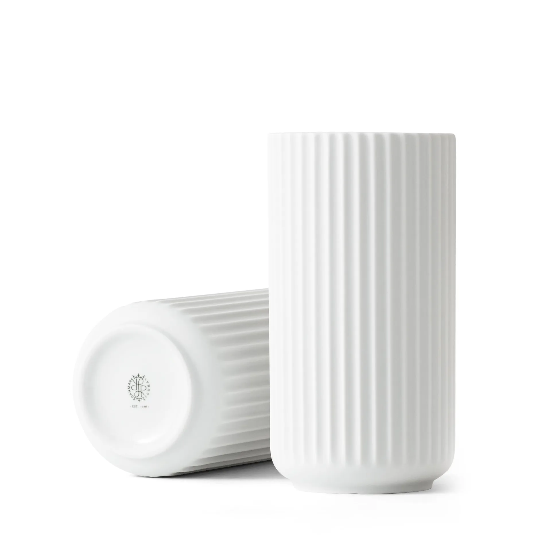 Lyngby vase white matte, 20 cm Lyngby Porcelæn