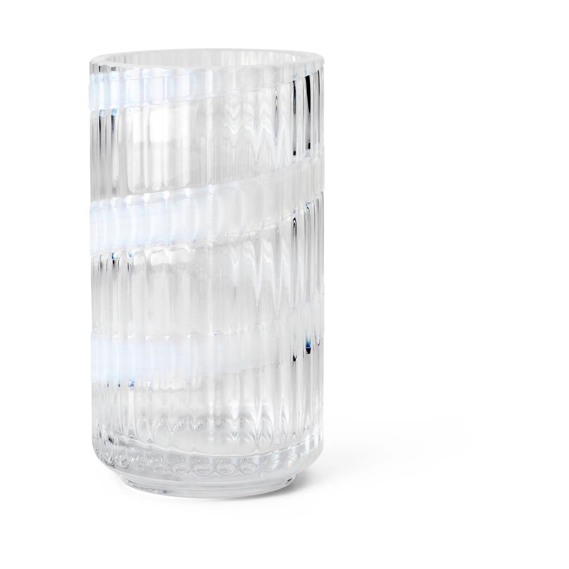 Lyngby vase, White swirl, 15.5 cm Lyngby Porcelæn