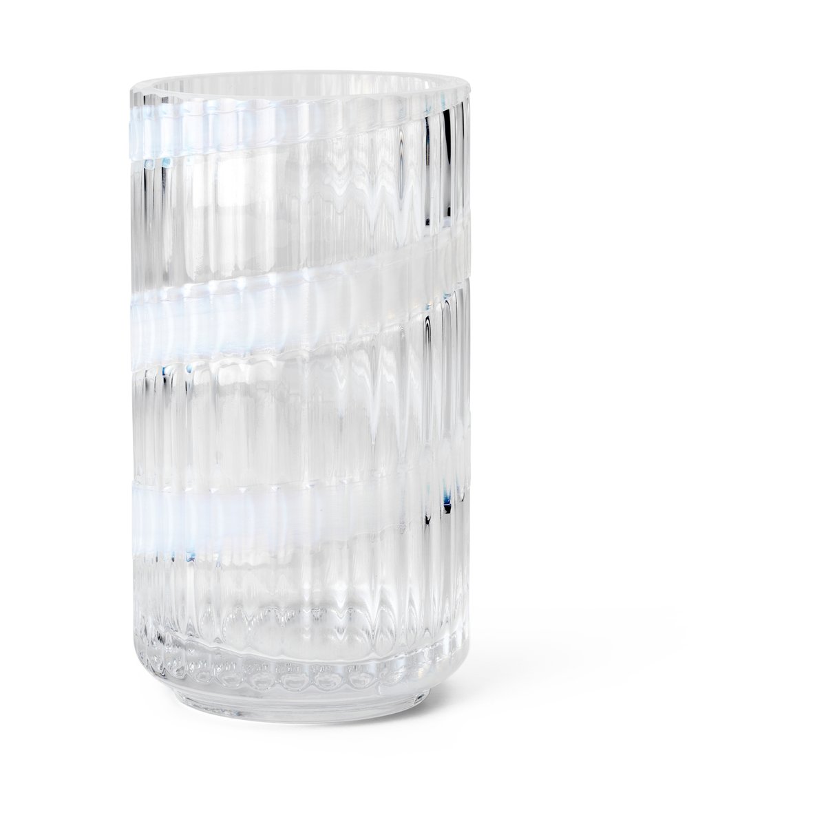 Lyngby Porcelæn Lyngby vase White swirl, 15.5 cm