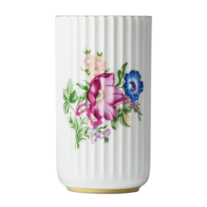 Lyngby vase with floral decoration - 15 cm - Lyngby Porcelæn