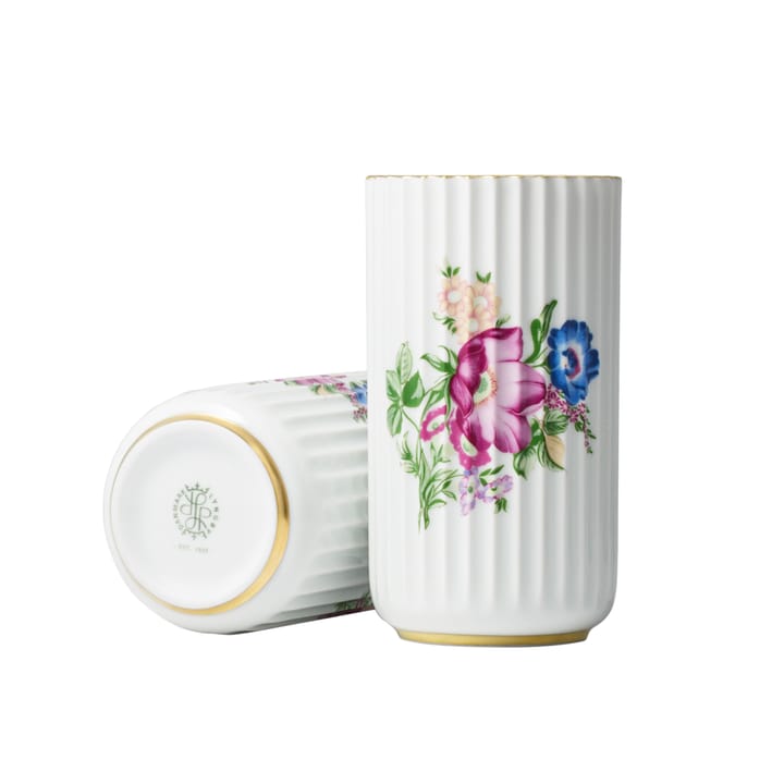 Lyngby vase with floral decoration - 15 cm - Lyngby Porcelæn