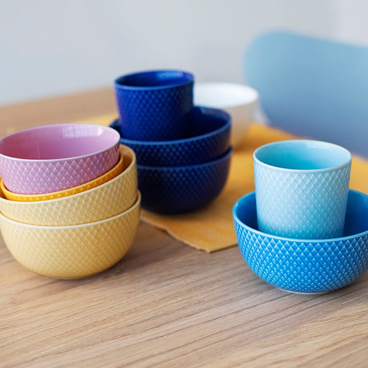Rhombe bowl Ø13 cm - Blue - Lyngby Porcelæn