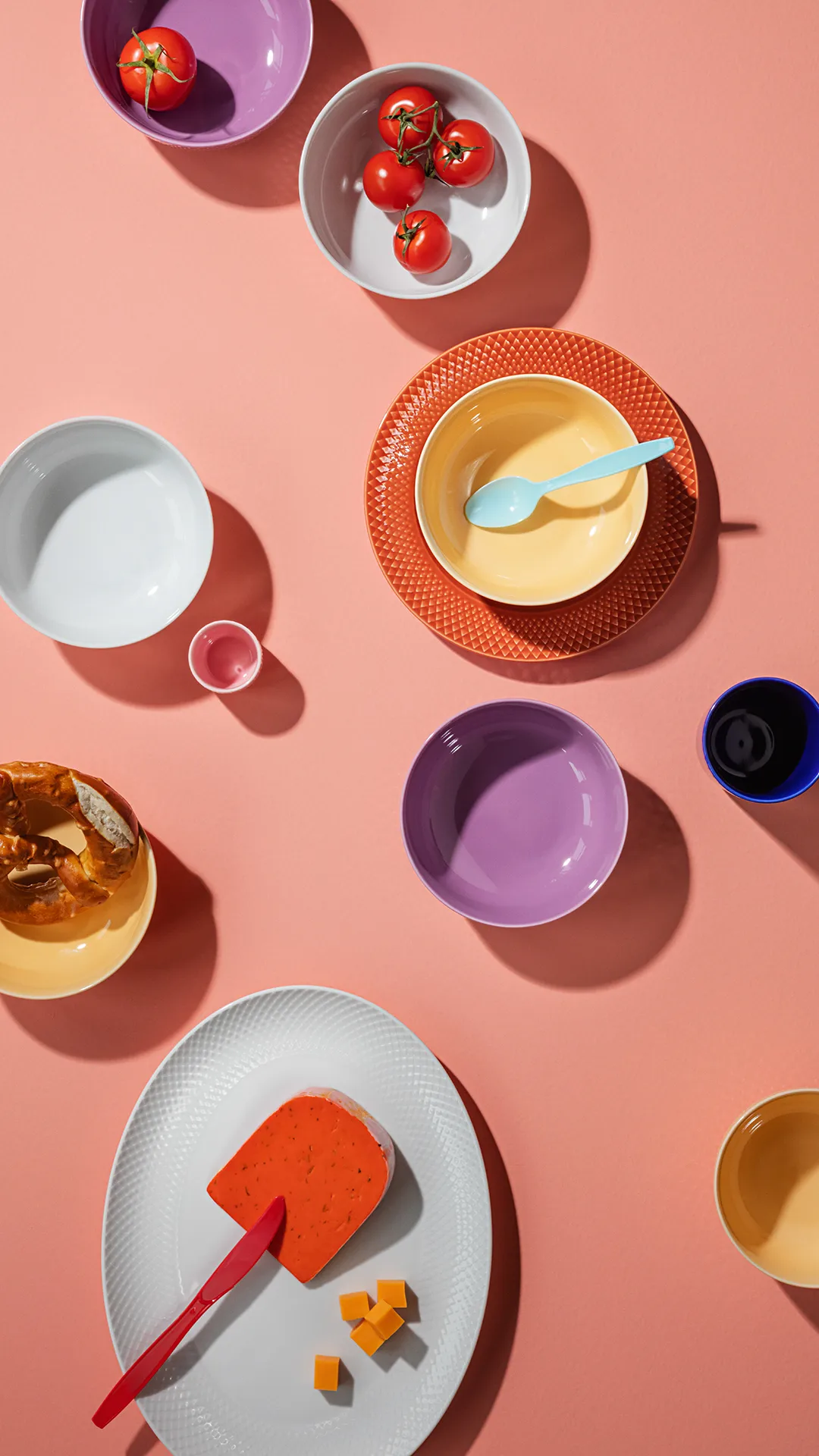 Rhombe bowl Ø15.5 cm, Sand Lyngby Porcelæn