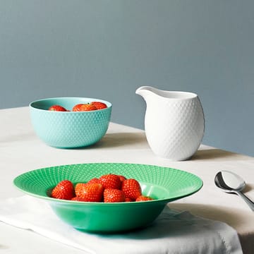 Rhombe bowl 32 cl - turquoise - Lyngby Porcelæn