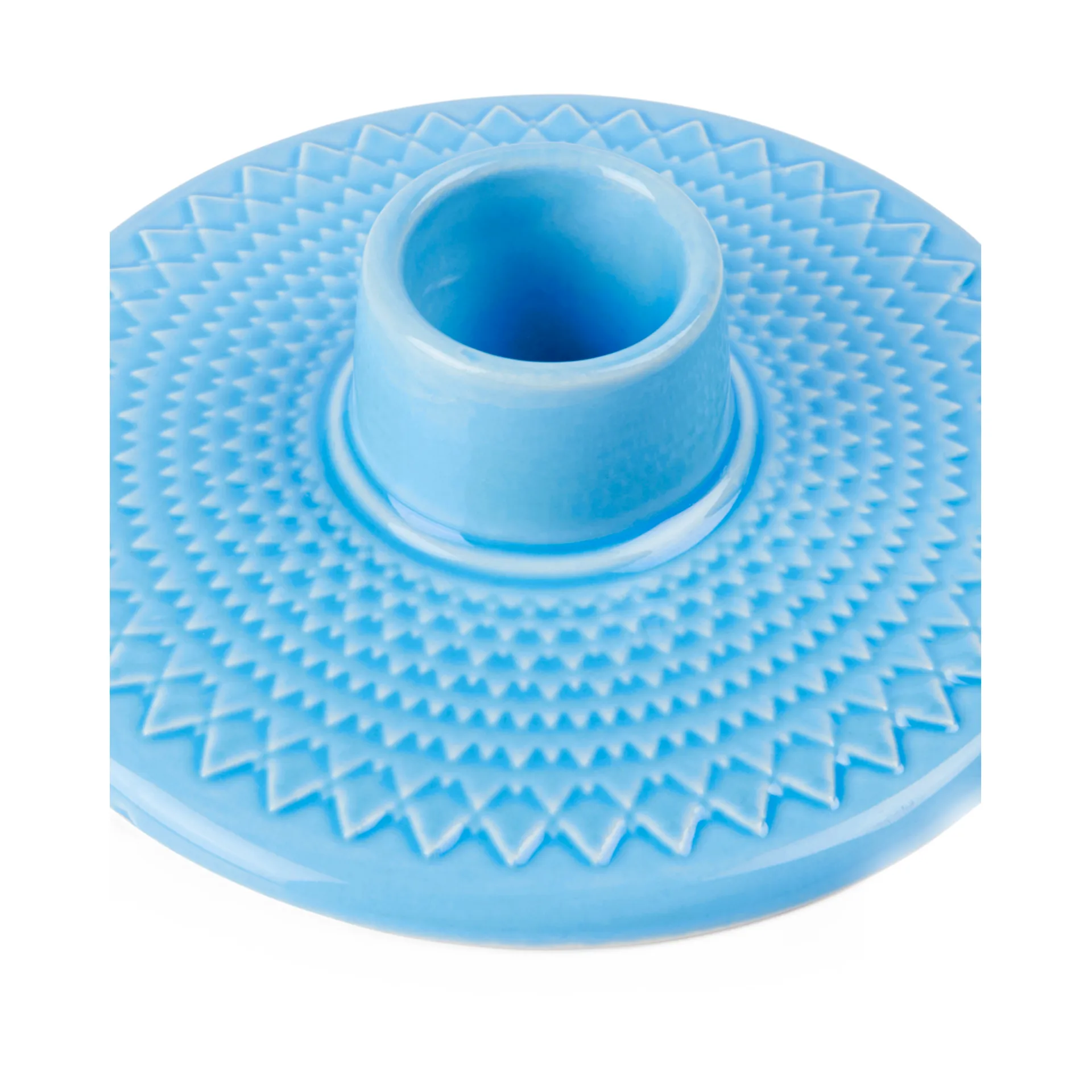 Rhombe candle holder 3 cm, Blue Lyngby Porcelæn