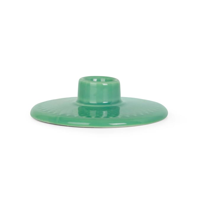 Rhombe candle holder 3 cm - Green - Lyngby Porcelæn