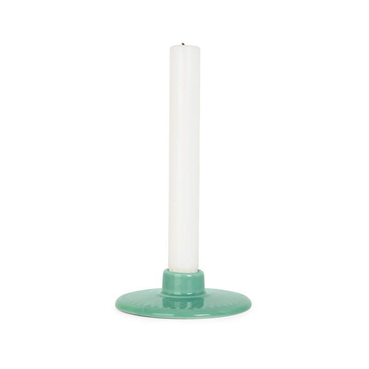 Rhombe candle holder 3 cm - Green - Lyngby Porcelæn