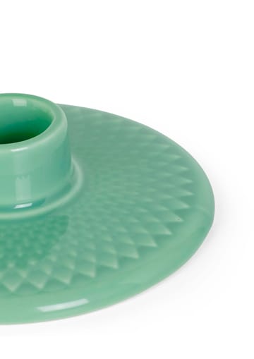 Rhombe candle holder 3 cm - Green - Lyngby Porcelæn