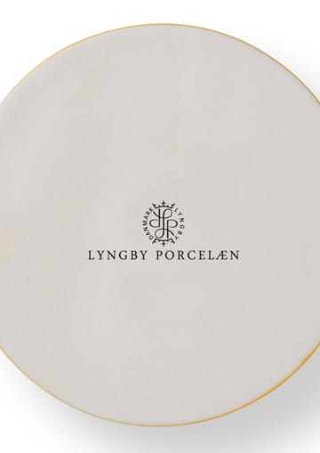 Rhombe candle holder 3 cm - Yellow - Lyngby Porcelæn