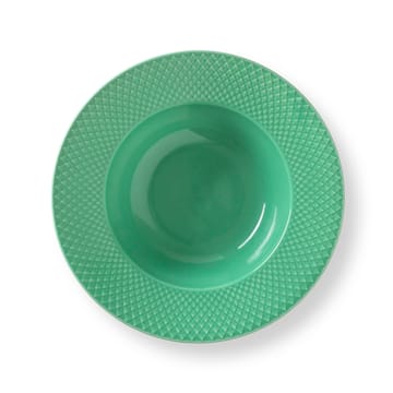 Rhombe deep plate green - 24.5 cm - Lyngby Porcelæn