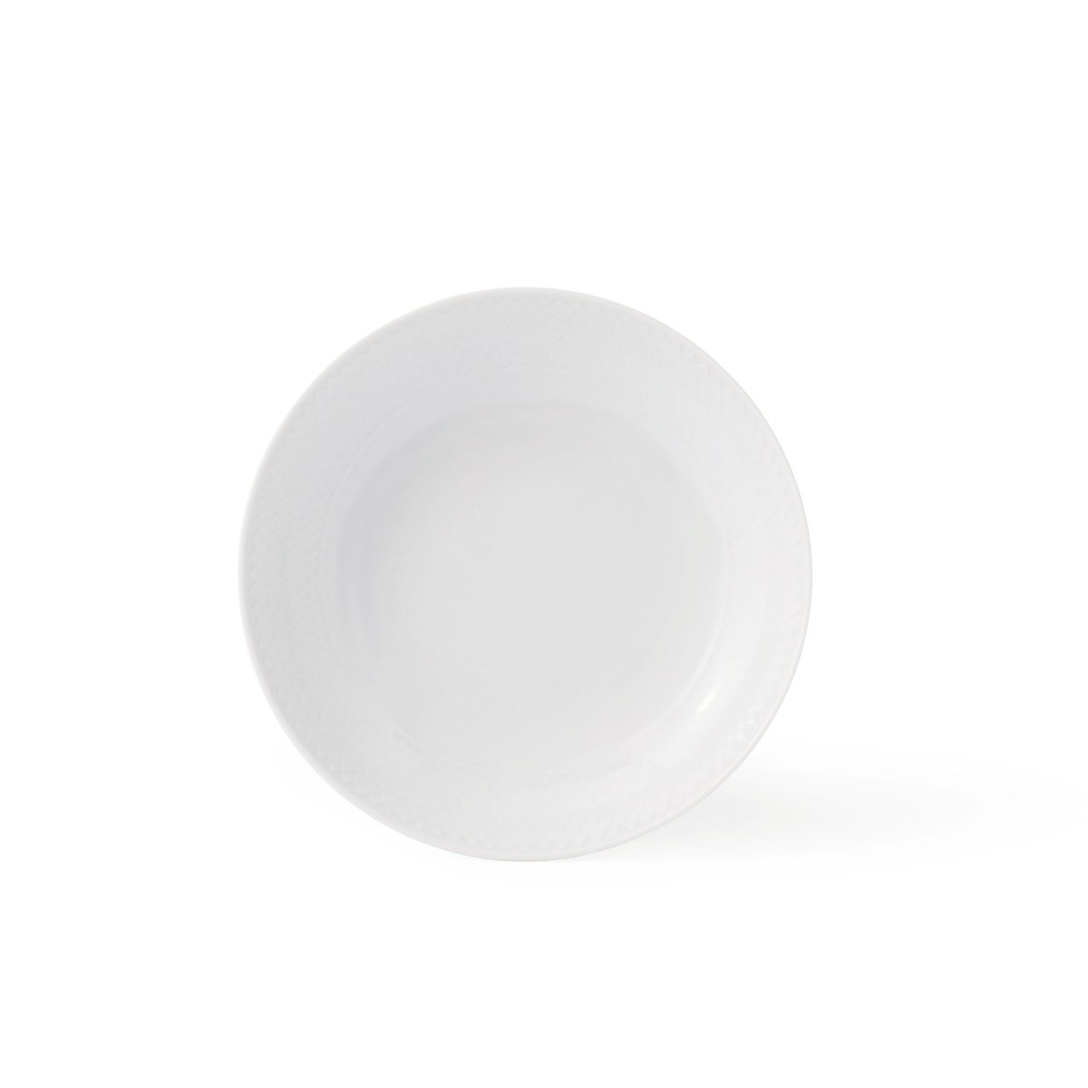 Lyngby Porcelæn Rhombe deep plate white o 20 cm | Scandinavian Design | Deep plates | White