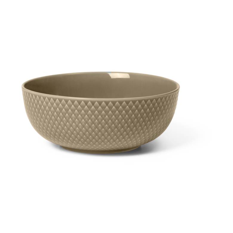 Lyngby Porcelæn Rhombe Earth Bowl Ø15.5 cm Clay
