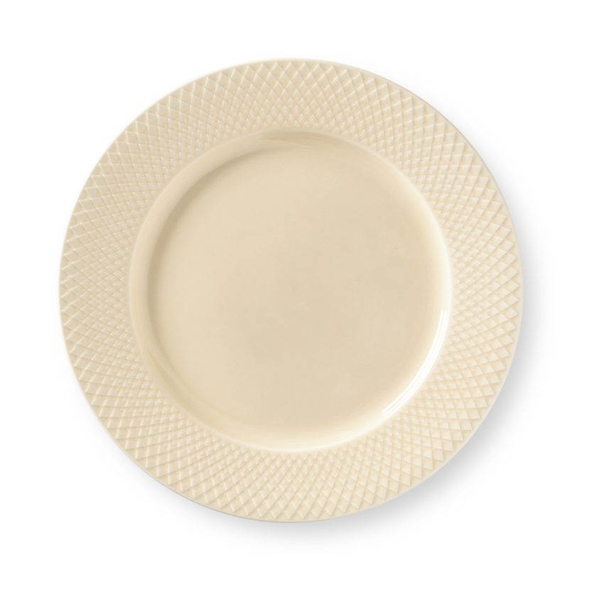 Lyngby Porcelæn Rhombe Earth dinner plate Ø27 cm Marble