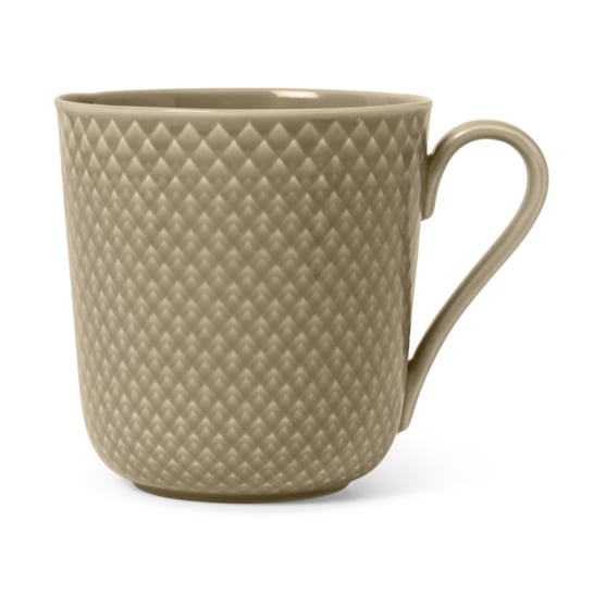 Lyngby Porcelæn Rhombe Earth mug 39 cl Clay
